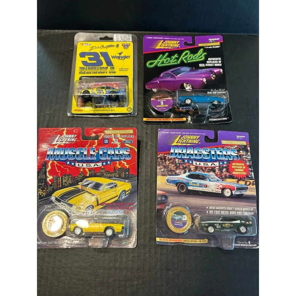 Lot Of 4 NIP 1:64 Diecast 3 Johnny Lightning 1 Nascar